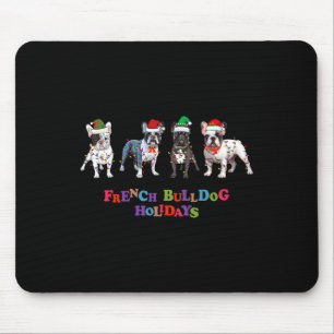 Bulldog Christmas2  Mouse Mat