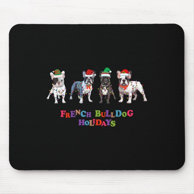 Bulldog Christmas2  Mouse Mat (Front)
