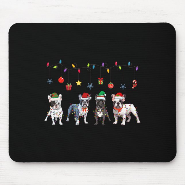 Bulldog Christmas5  Mouse Mat (Front)