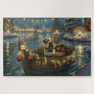 Bulldog Christmas Festive Voyage Jigsaw Puzzle