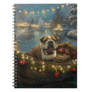 Bulldog Christmas Festive Voyage Notebook
