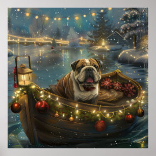 Bulldog Christmas Festive Voyage Poster