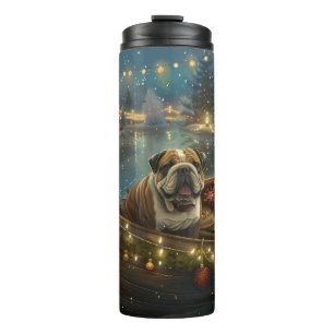 Bulldog Christmas Festive Voyage Thermal Tumbler