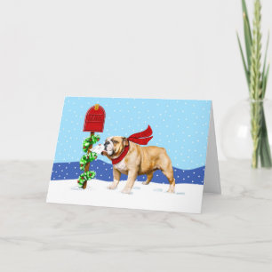 Bulldog Christmas Holiday Mail