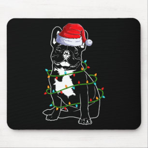 Bulldog Christmas  Mouse Mat