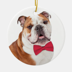 Bulldog Christmas Ornament