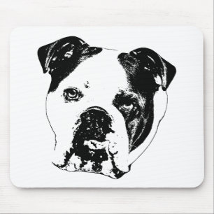 Bulldog Close-Up Holiday Mug Mouse Mat