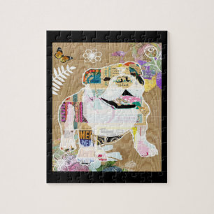 Bulldog Collage Jigsaw Puzzle