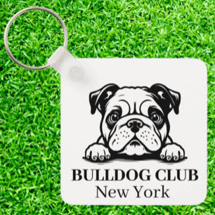 Bulldog Custom Club Theme keychain
