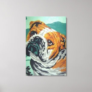 bulldog custom print paint by numbers