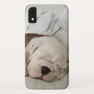 Bulldog Cute Sleeping Puppy iPhone XR Case