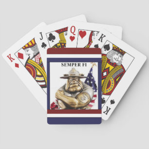 Bulldog D.I. Semper Fi / Playing Cards