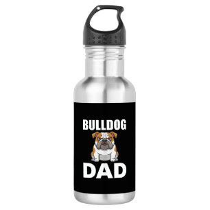 Bulldog Dad Cartoon Dog Lover 532 Ml Water Bottle