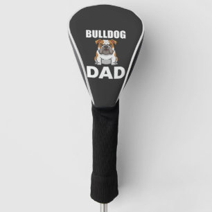 Bulldog Dad Cartoon Dog Lover Golf Head Cover