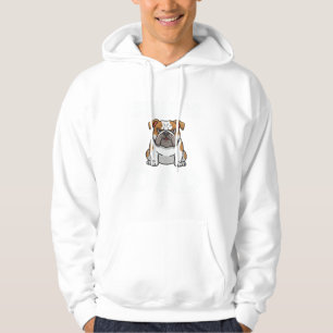 Bulldog Dad Cartoon Dog Lover Hoodie