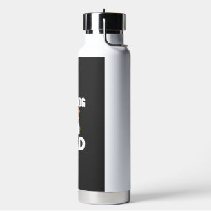 Bulldog Dad Cartoon Dog Lover Water Bottle