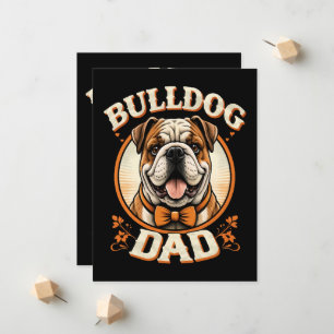 Bulldog Dad – Cute Vintage Bulldog Father’s Day Announcement