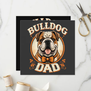 bulldog dad – cute vintage bulldog father’s day programme