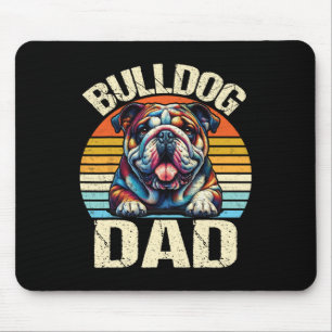 Bulldog Dad Dog Lovers Daddy Father's Day Mouse Mat