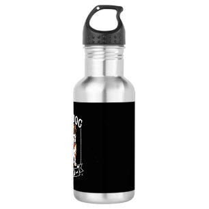Bulldog Dad Dog Sunglasses Bandanna 532 Ml Water Bottle