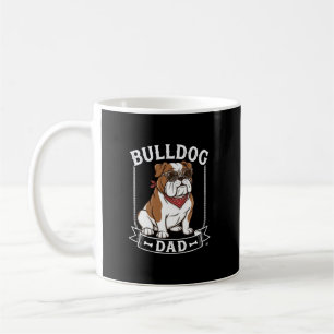 Bulldog Dad Dog Sunglasses Bandanna Coffee Mug