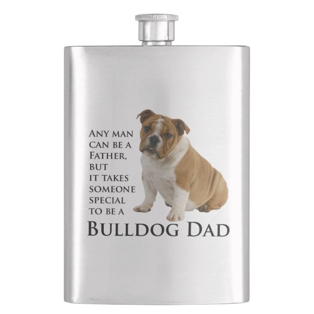 Bulldog Dad Flask (Front)