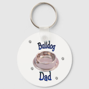 Bulldog Dad Keychain