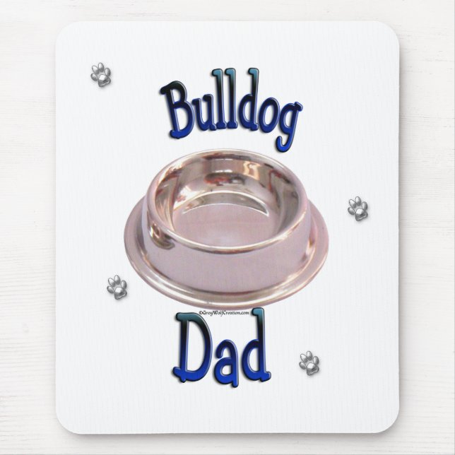 Bulldog Dad Mouse Mat (Front)