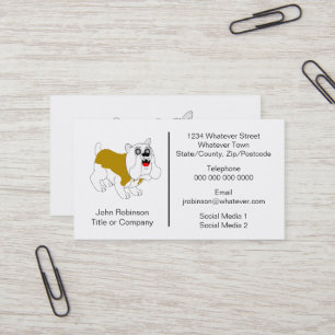 Bulldog Design Boarding Kennels Business Card
