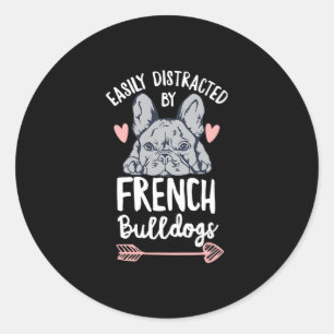 Bulldog Design For A Frenchie Owner Classic Round Sticker