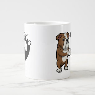 Bulldog Dog Breed and Coffee In The Mornings Large Coffee Mug