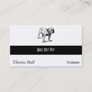 Bulldog Dog Business Card