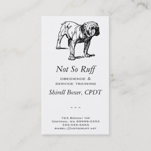 Bulldog Dog Business Card