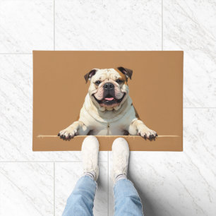 Bulldog Dog Doormat Art