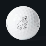 Bulldog dog  golf balls<br><div class="desc">Bring a playful touch to your game with our Bulldog Dog Golf Balls. Perfect for dog lovers and golf enthusiasts, these high-quality golf balls feature charming illustrations of loveable Bulldogs, adding a unique and fun element to your time on the course. Crafted for performance and durability, our golf balls ensure...</div>