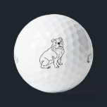 Bulldog dog  golf balls<br><div class="desc">Bring a playful touch to your game with our Bulldog Dog Golf Balls. Perfect for dog lovers and golf enthusiasts, these high-quality golf balls feature charming illustrations of loveable Bulldogs, adding a unique and fun element to your time on the course. Crafted for performance and durability, our golf balls ensure...</div>