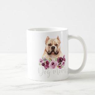 Bulldog Dog Mum Floral Bully Mama Coffee Mug
