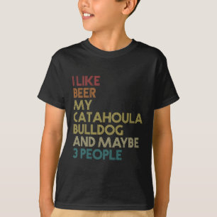 Bulldog Dog Owner Beer Lover Quote Vintage Retro  T-Shirt