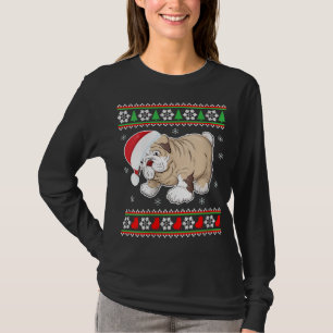 Bulldog Dog-Ugly Christmas-Sweater Xmas T-Shirt
