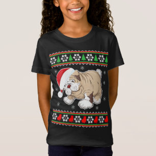 Bulldog Dog-Ugly Christmas-Sweater Xmas T-Shirt