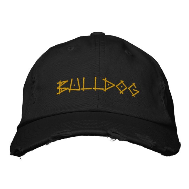 BULLDOG EMBROIDERED HAT (Front)