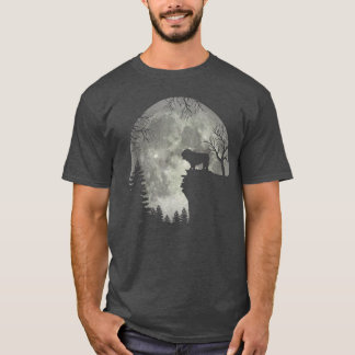 Bulldog, English Bulldog And Moon Halloween 932 T-Shirt