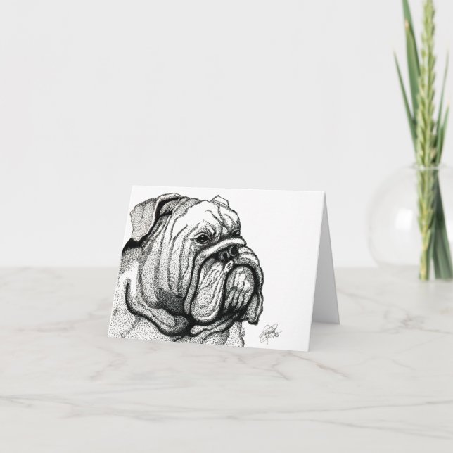 BULLDOG ENGLISH THANK YOU CARD (Front)