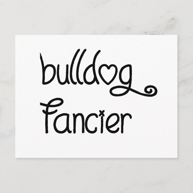 bulldog fancier postcard (Front)