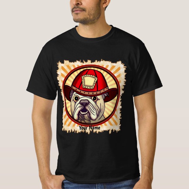Bulldog Firefighter T-Shirt (Front)