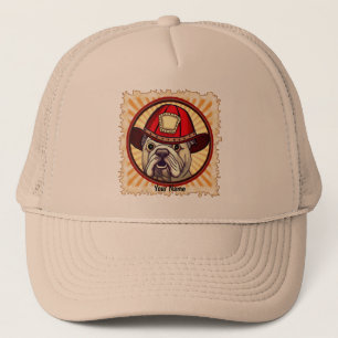 Bulldog Firefighter  Trucker Hat