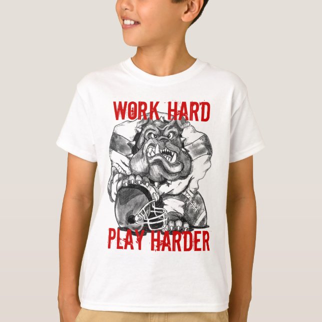 Bulldog Football T-Shirt (Front)