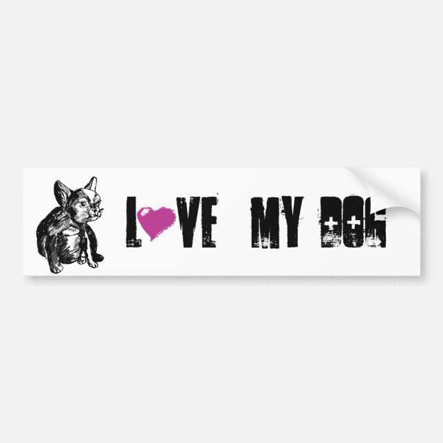 Bulldog French Buldog Bumper Sticker (Front)