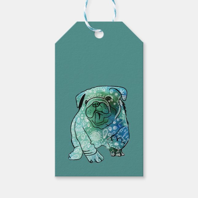 Bulldog French Buldog Custom Gift Tags (Front)