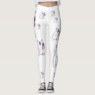 Bulldog French Buldog Puppy Cute Leggings